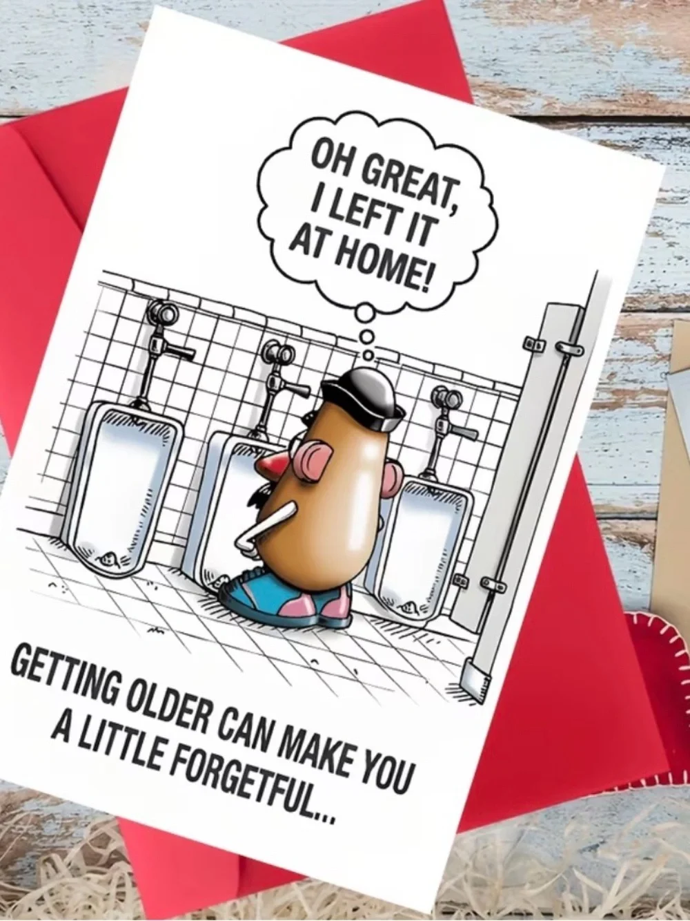 Funny Mr. Potato Head Birthday Card